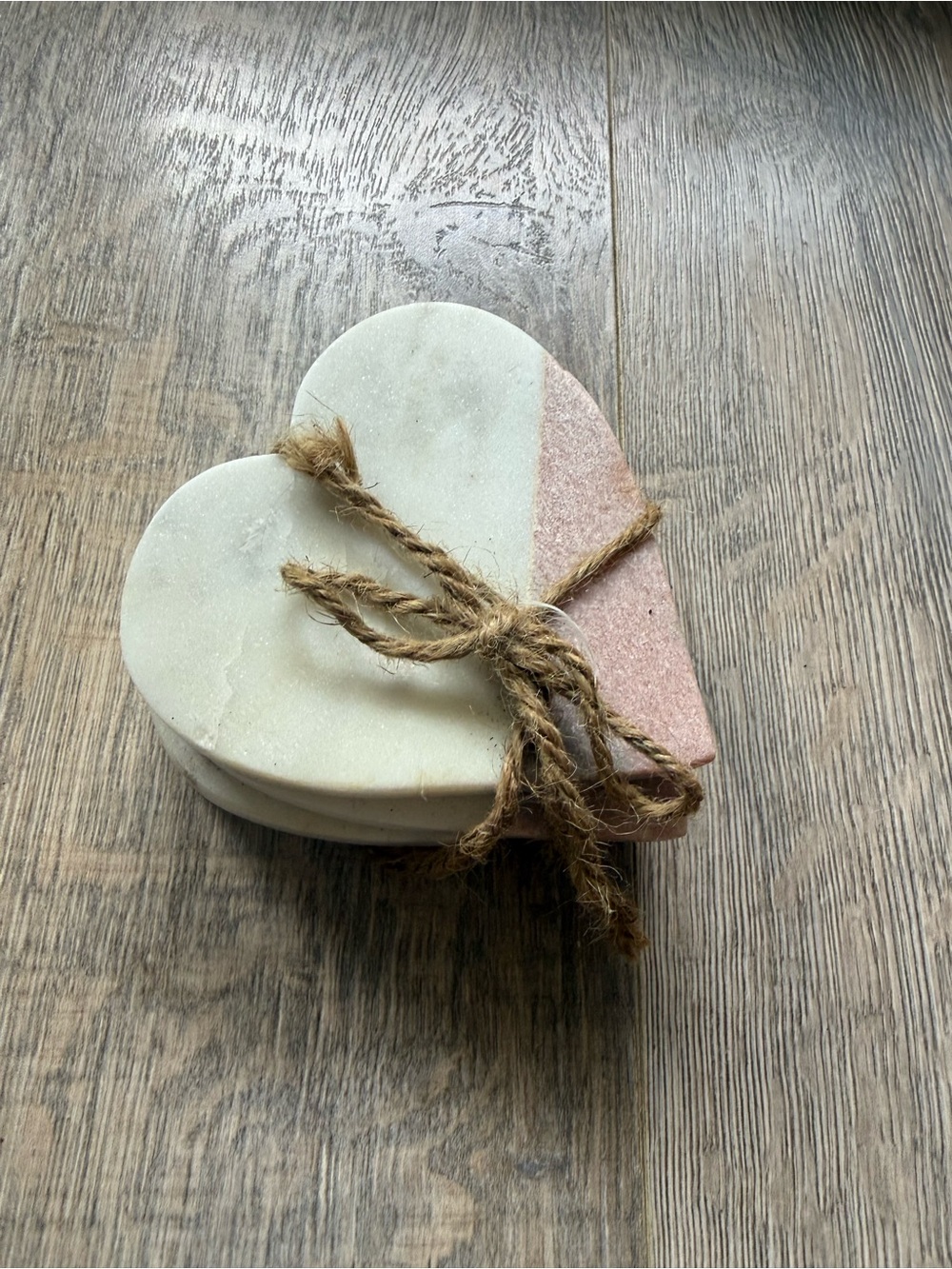 Marble Heart Coasters